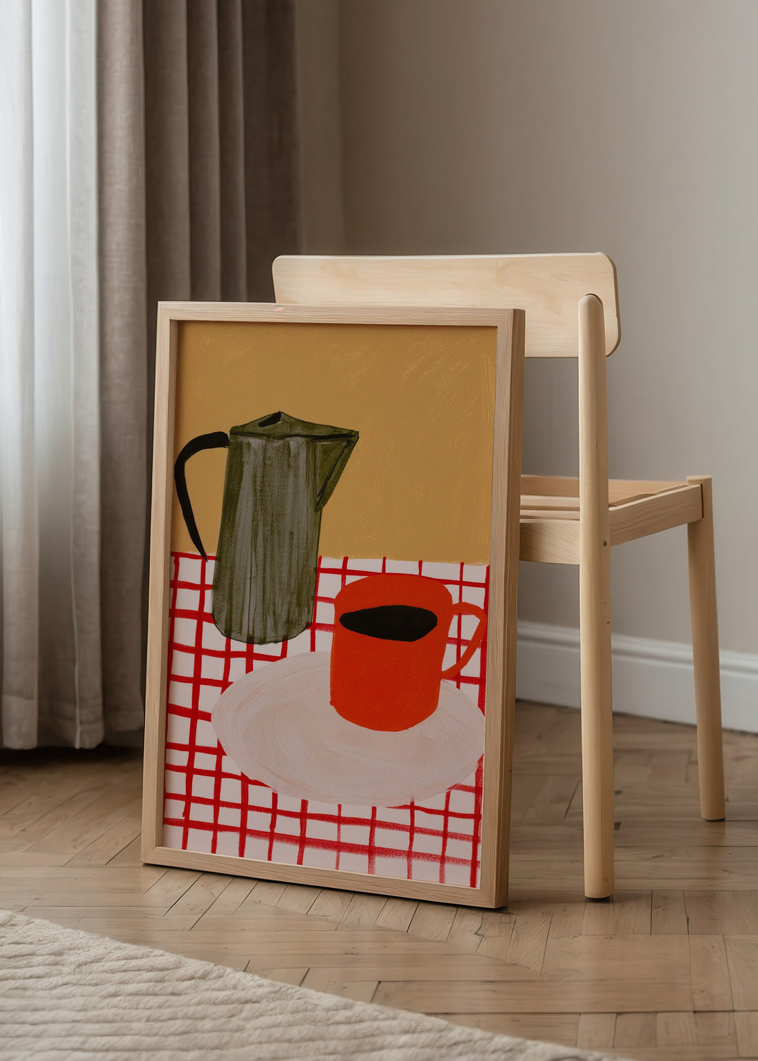 Léa Morel Kahve ile Çay Poster poster baskı mockup 2