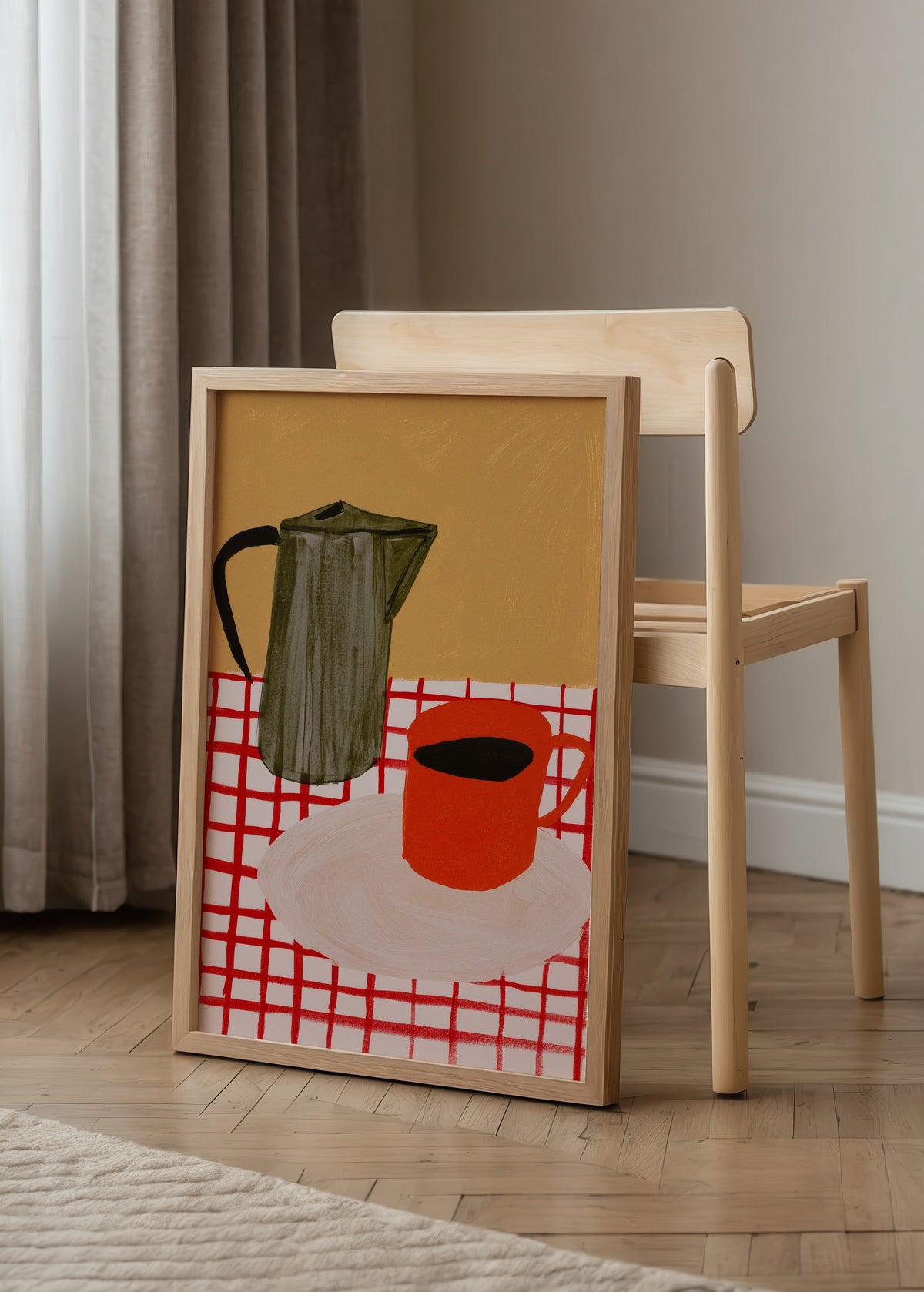 Léa Morel Kahve ile Çay Poster poster baskı mockup 2