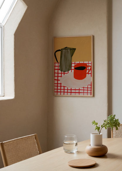 Léa Morel Kahve ile Çay Poster poster baskı mockup 4