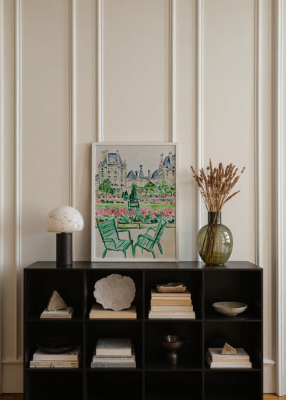 Léa Morel Louvre Bahçesi Poster poster baskı mockup 3