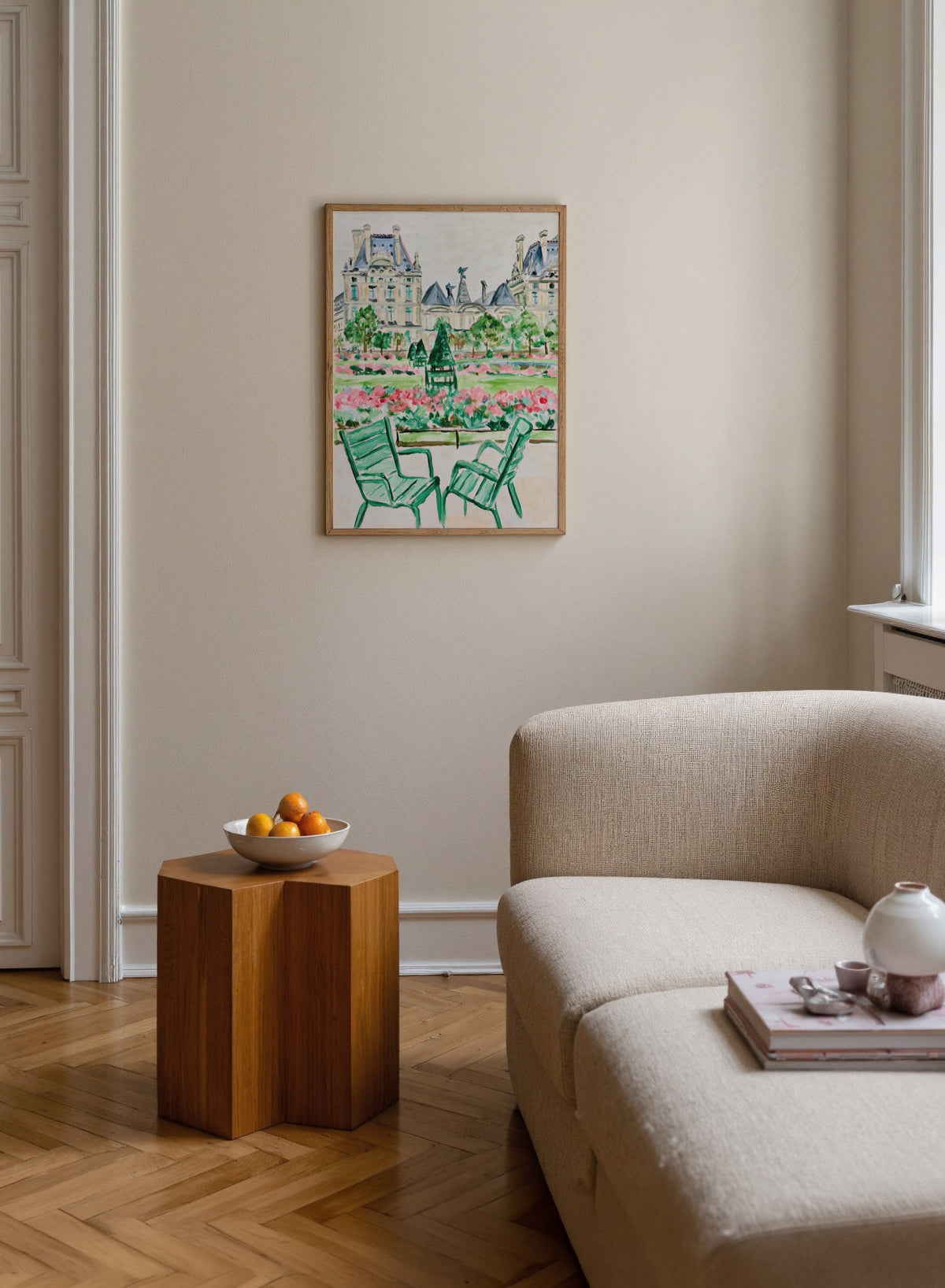 Léa Morel Louvre Bahçesi Poster poster baskı mockup 2