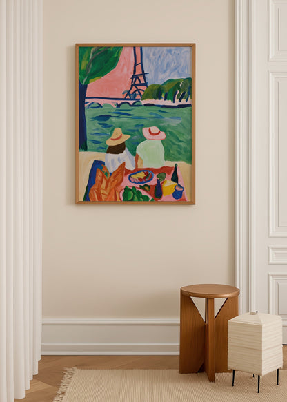 Léa Morel Paris Picnic Poster poster baskı mockup 4