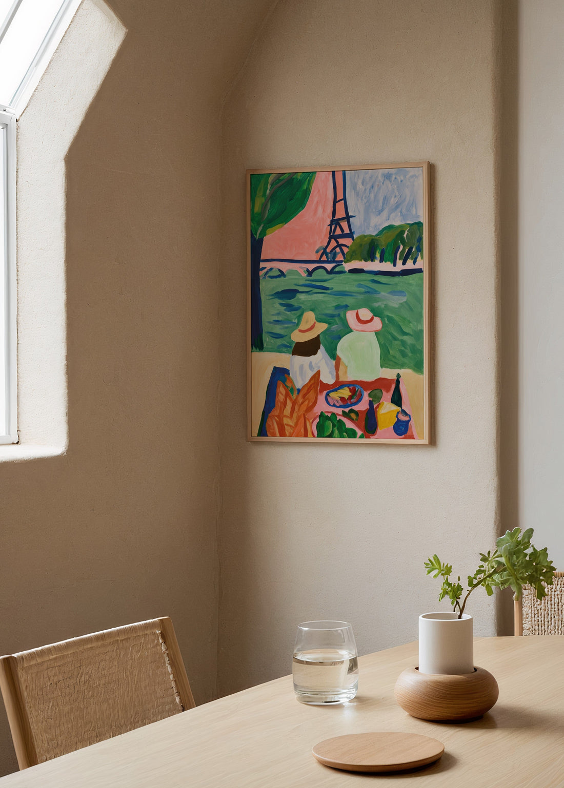Léa Morel Paris Picnic Poster poster baskı mockup 2