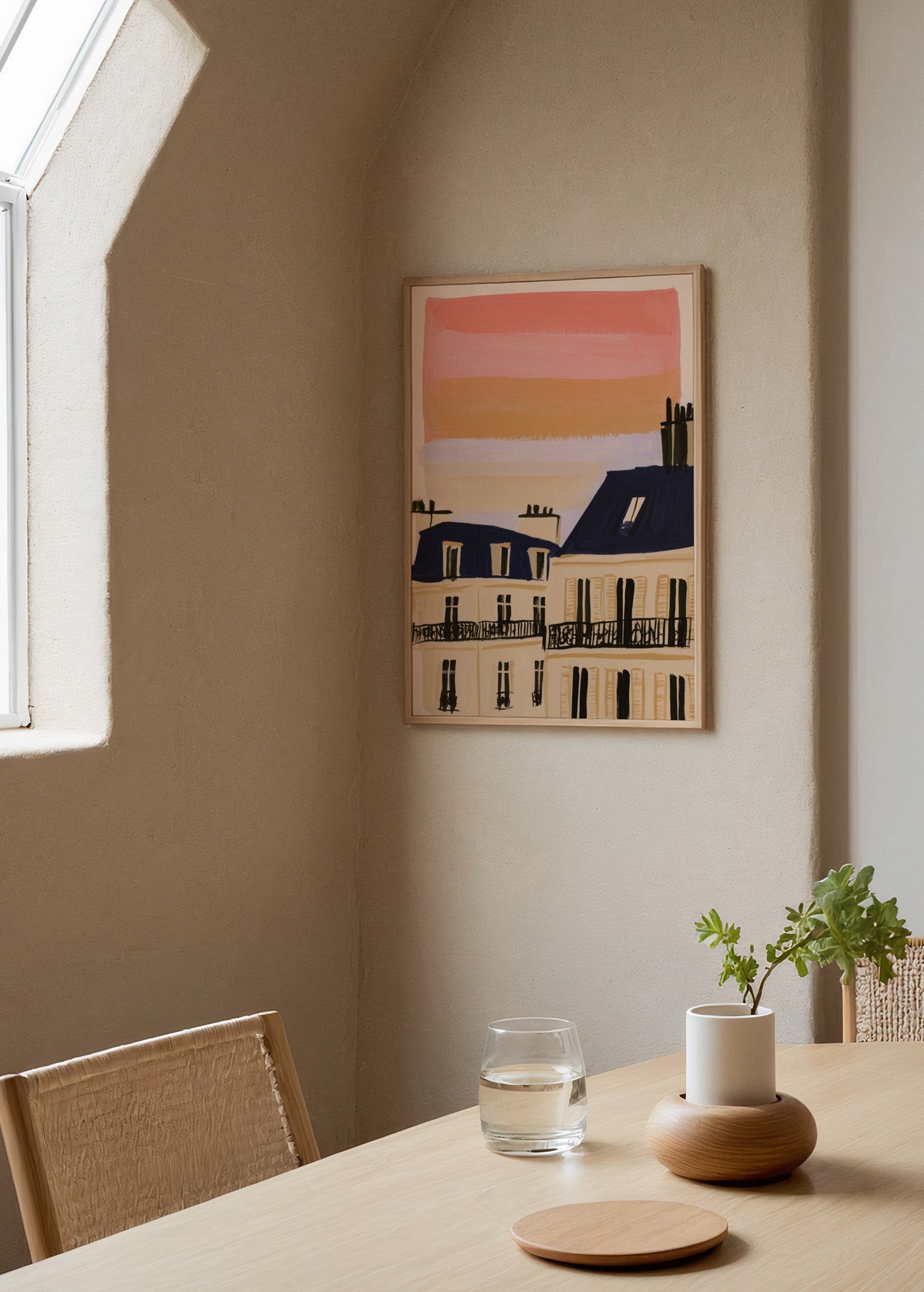 Léa Morel Parisian Rooftops Poster poster baskı mockup 4