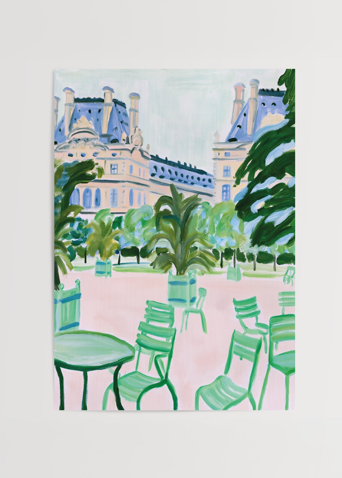 Léa Morel Parks of Paris Poster poster baskı mockup 1