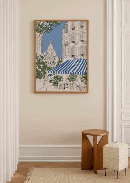 Léa Morel Sacre-Cœur Paris Poster poster baskı mockup 3