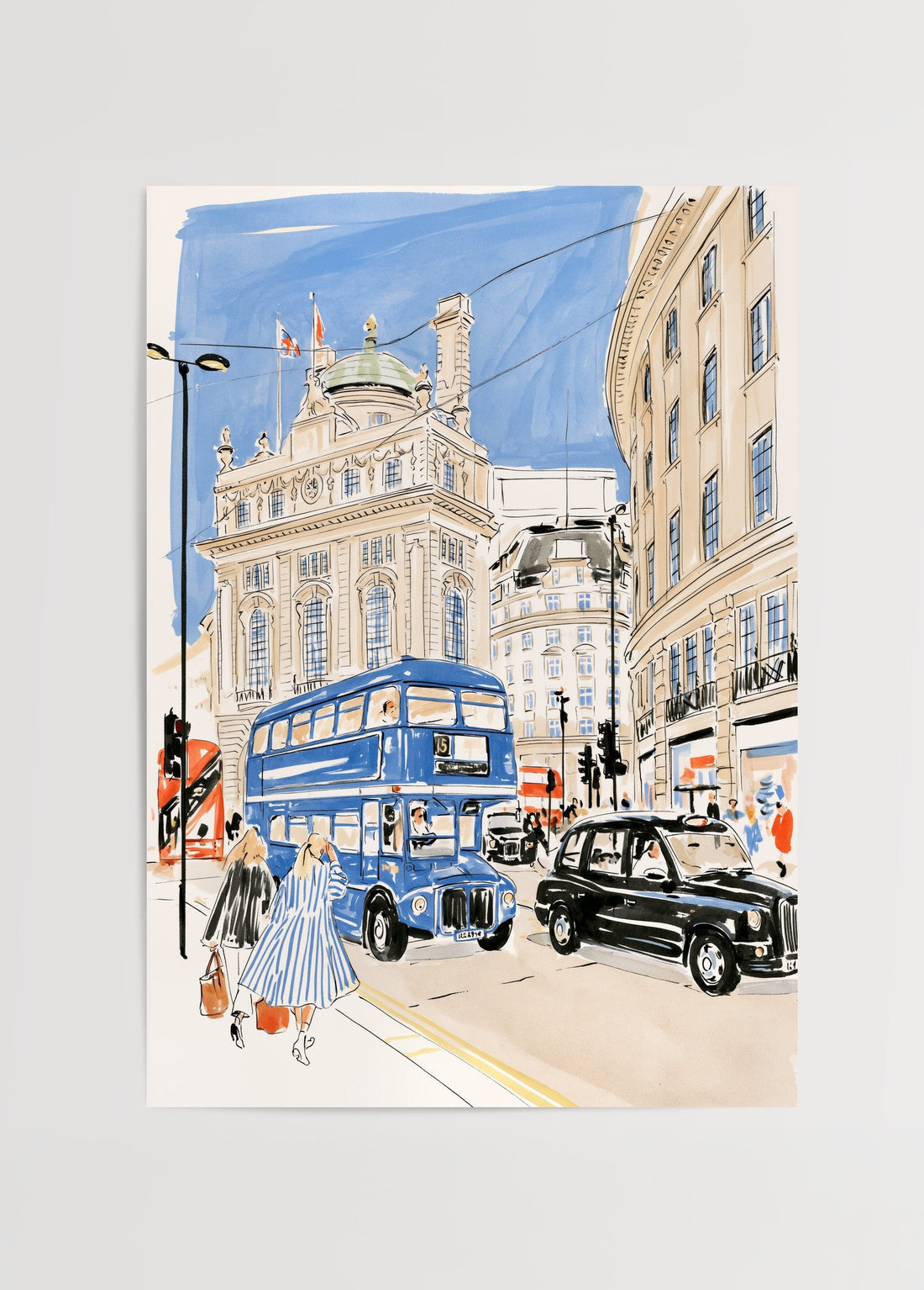 Bilinmiyor Londra Şehir Manzarası Poster poster baskı mockup 1