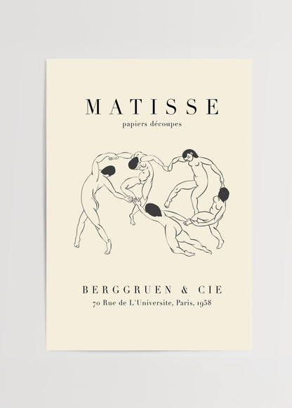 Matisse figüratif dans posteri – Berggruen &amp; Cie Paris 1958.