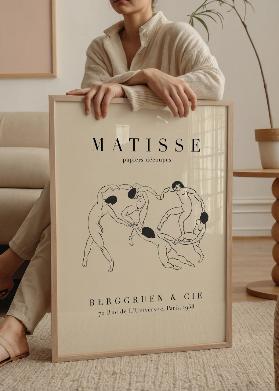 Matisse figüratif dans posteri – Berggruen &amp; Cie Paris 1958.