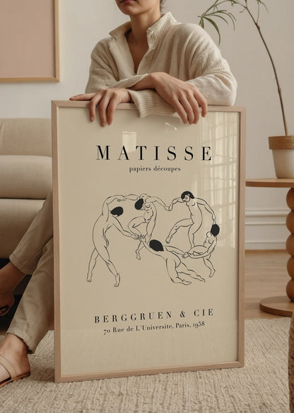 Matisse figüratif dans posteri – Berggruen &amp; Cie Paris 1958.