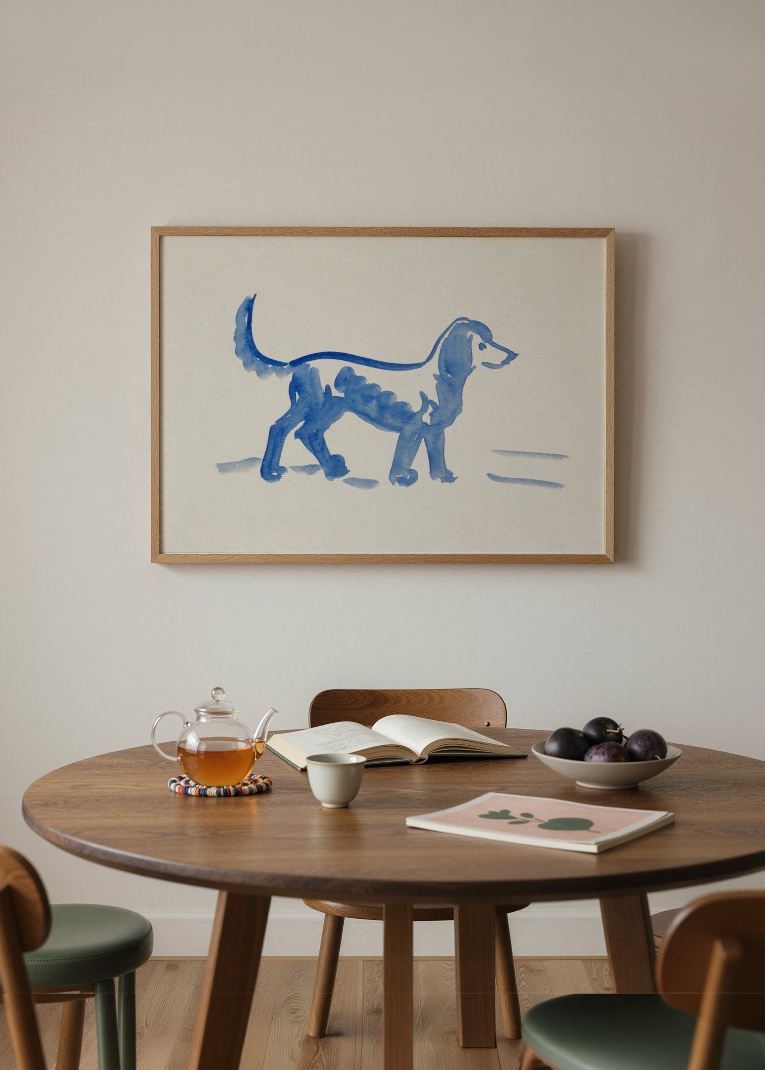 Mavi Köpeğin Dansı poster baskı mockup 1