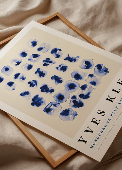 Blue Rhythm Grid – Yves Klein Poster Baskı