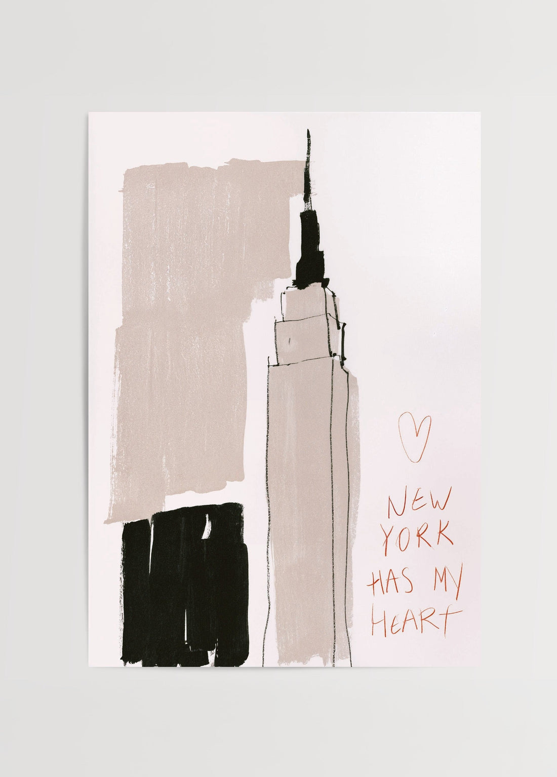 Léa Morel New York Has My Heart Poster poster baskı mockup 1