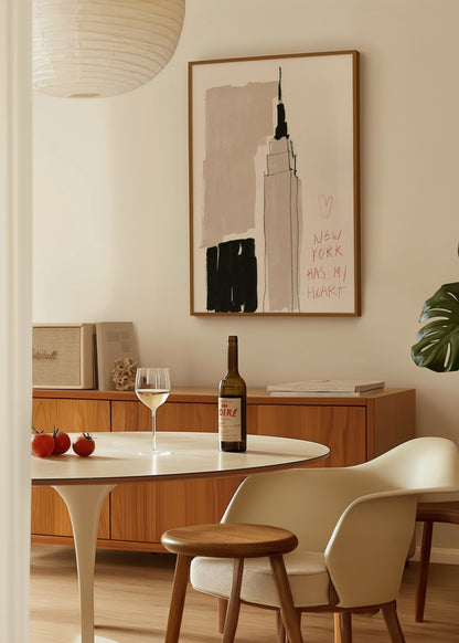 Léa Morel New York Has My Heart Poster poster baskı mockup 2