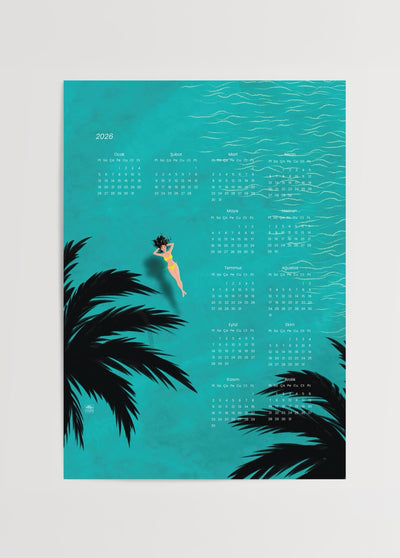 Oh Be, Yaz! 2026 Takvim Poster Baskı