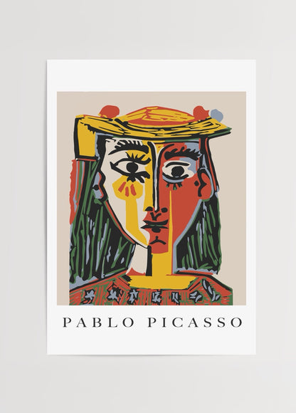 Pablo Picasso kadın portresi kübist poster baskı