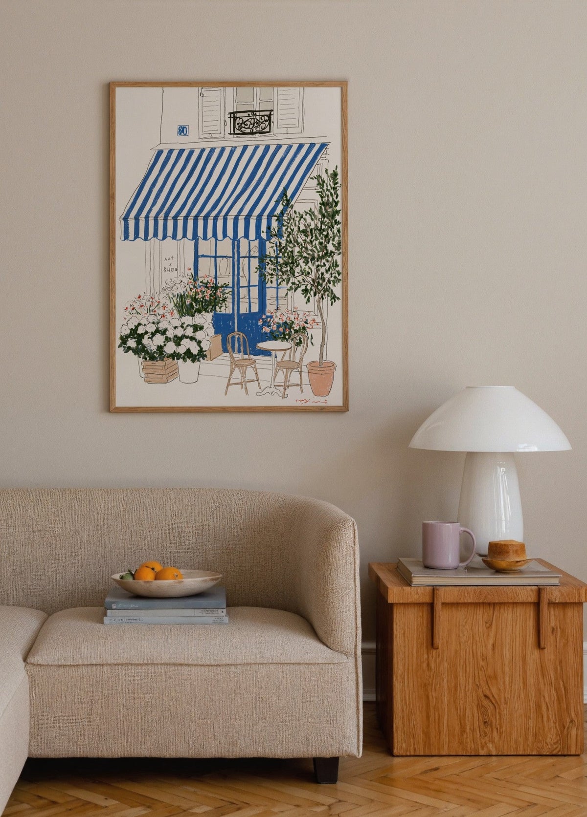 Unknown Paris Cafe Poster poster baskı mockup 4