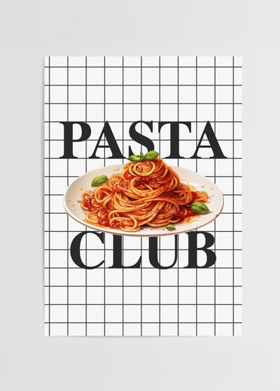 Pasta Club Social Dining Poster Baskı