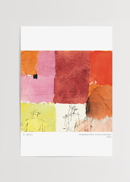 Paul Klee Composition with Figures Poster Baskı – Modern Soyut