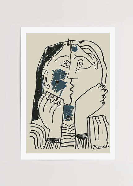 picasso-style-kiss-abstract-