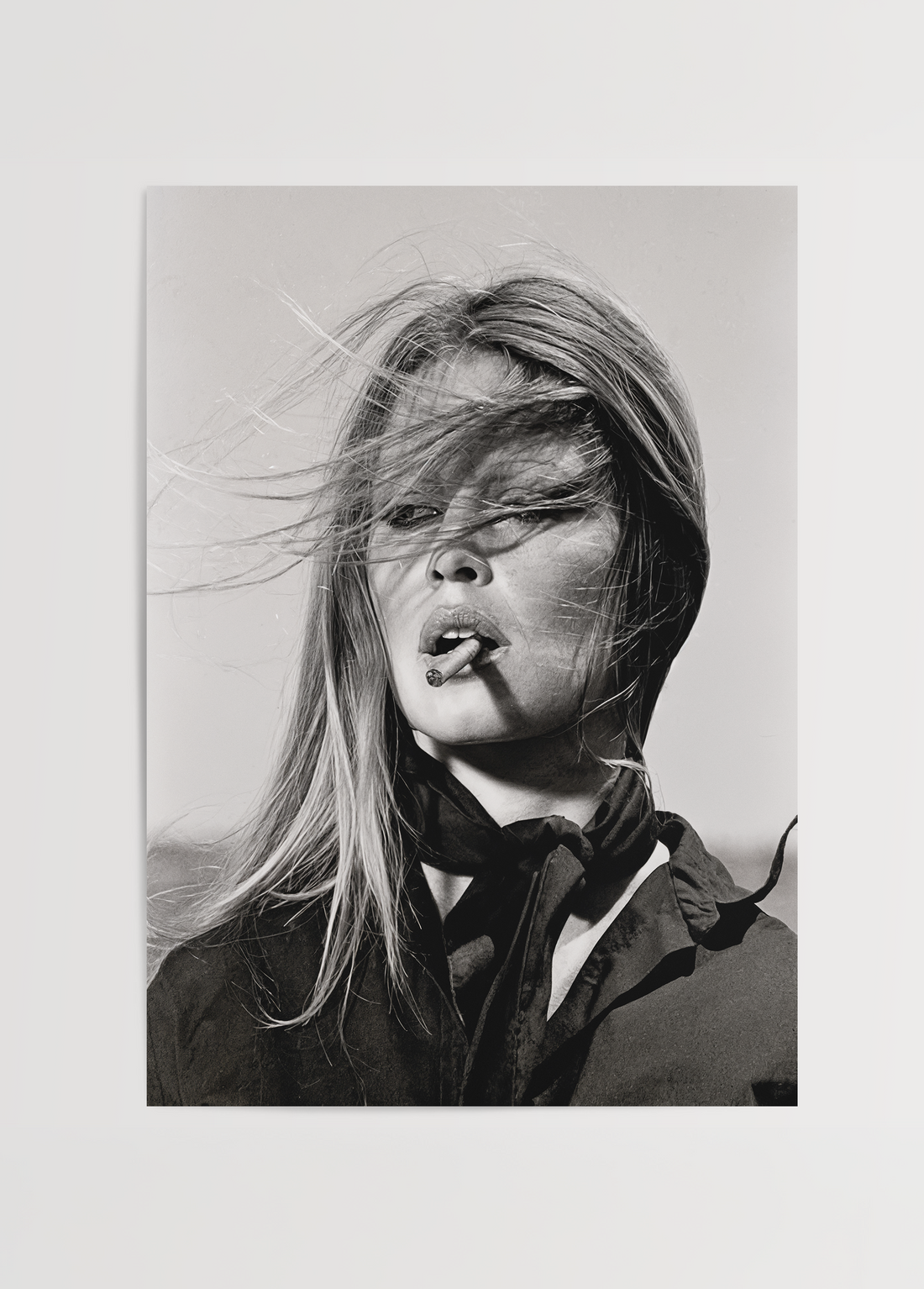 Brigitte Bardot Smoking A Cigarette