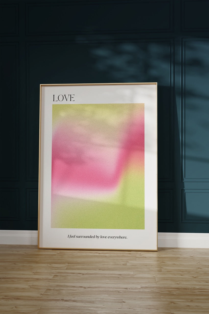 Love Aura Çerçevesiz Poster