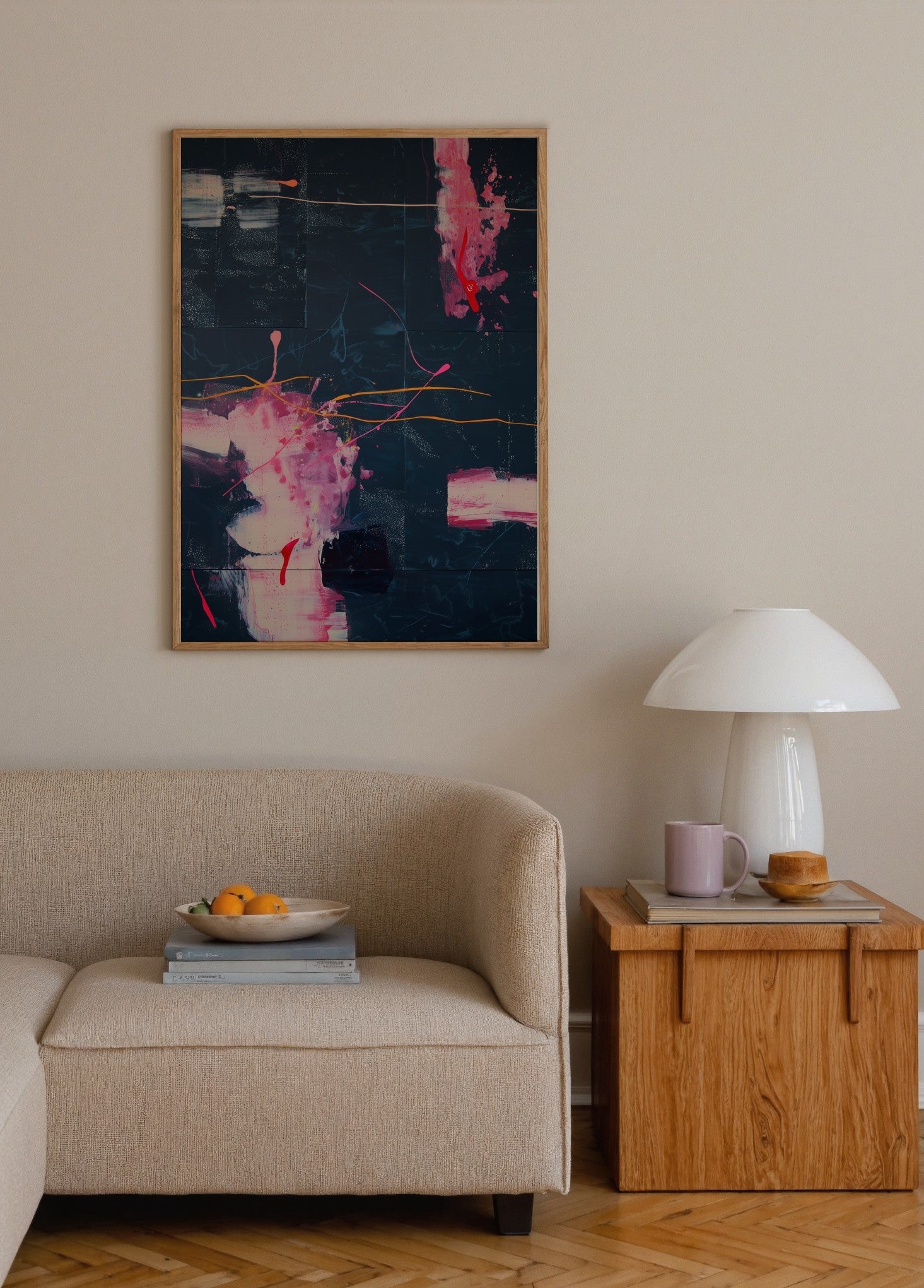 Renkli Duygular poster baskı mockup 3