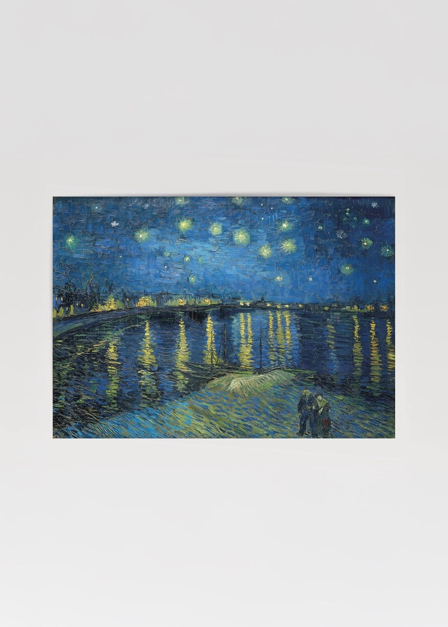 Vincent van Gogh’un Rhone Üzerinde Yıldızlı Gece adlı tablosunun poster baskısı