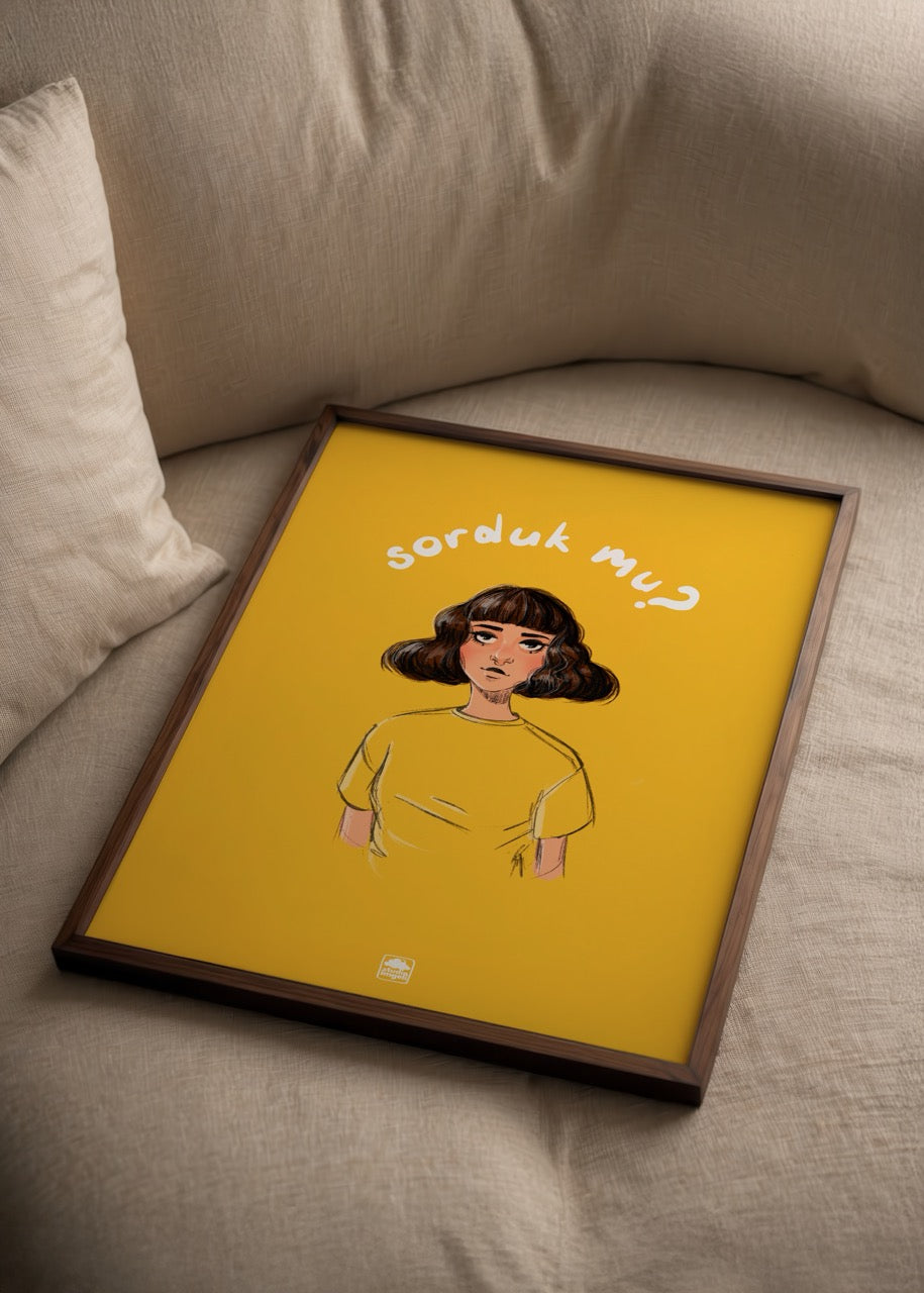 Sorduk Mu? Poster – İmge Akbulut İllüstrasyon – Yaris Poster