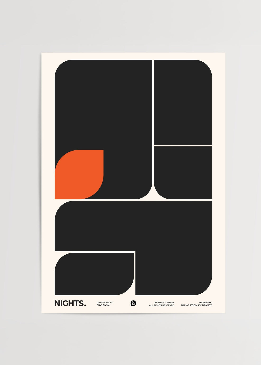 Brvlensk Nights Poster poster baskı mockup 1