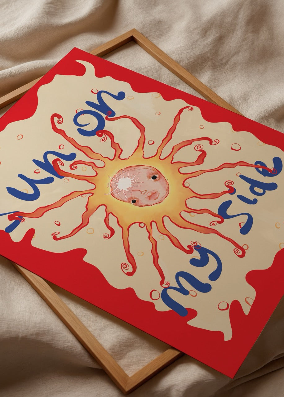 sun on my side – Zeynep Kul İllüstrasyon Posteri