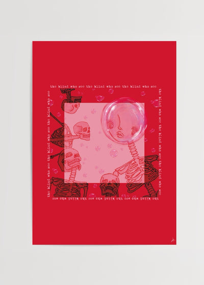 the blind who see – Zeynep Kul İllüstrasyon Poster Baskı