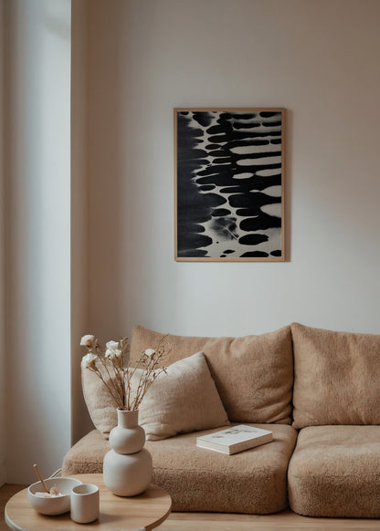 04 Black Drift, THE SHAPE OF PASSING koleksiyonu Poster poster baskı mockup 4
