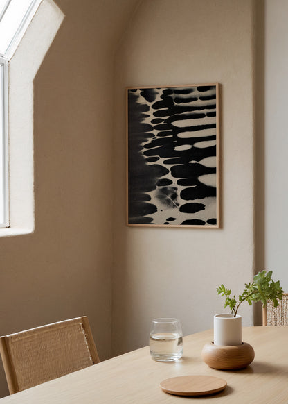 04 Black Drift, THE SHAPE OF PASSING koleksiyonu Poster poster baskı mockup 3