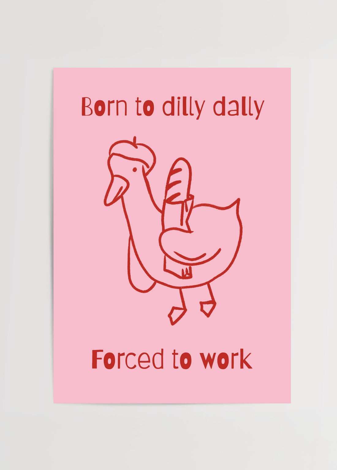 Ulaş Barış Koşar Born to Dilly Dally Poster poster baskı mockup 1
