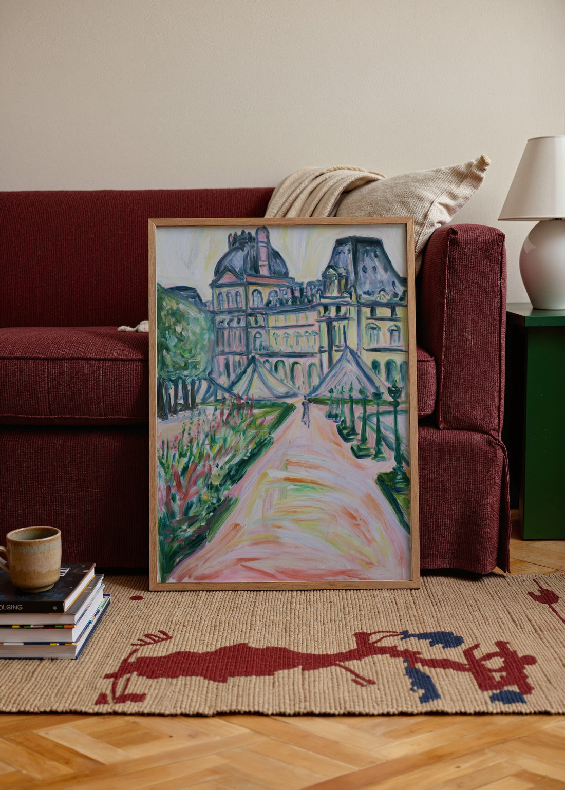 Ulaş Barış Koşar Louvre Bahçesi Poster poster baskı mockup 2