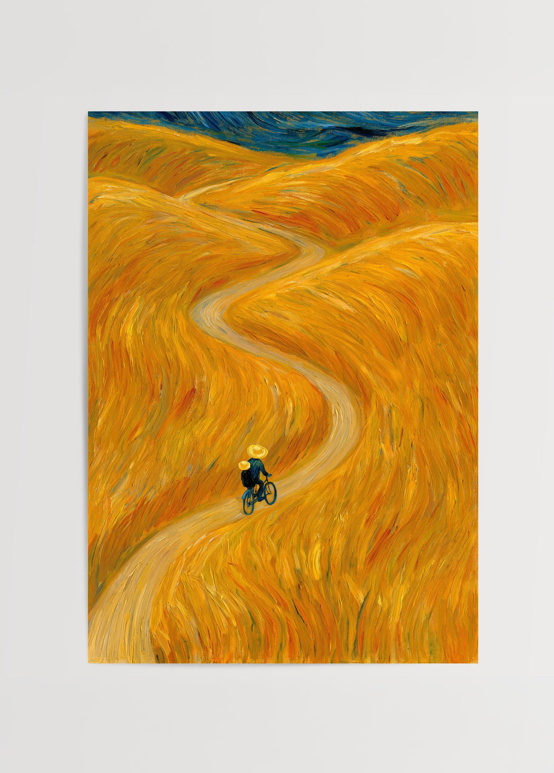 Vincent van Gogh Yolda İki Kişi Poster poster baskı mockup 1
