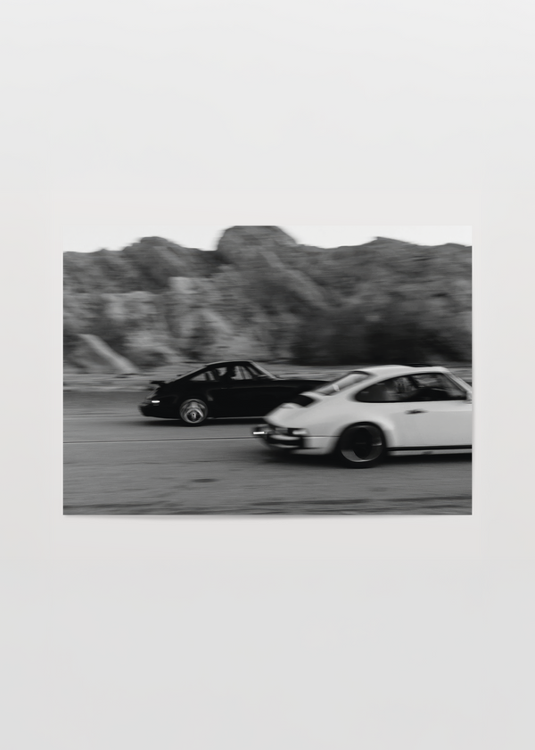 Vintage Racing Car Fotoğrafı Poster Baskı