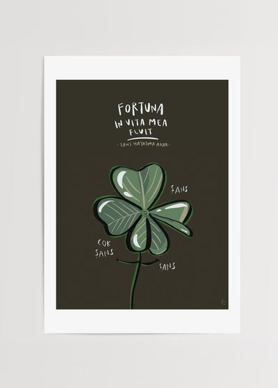 Yapraklı Yonca Poster Baskı