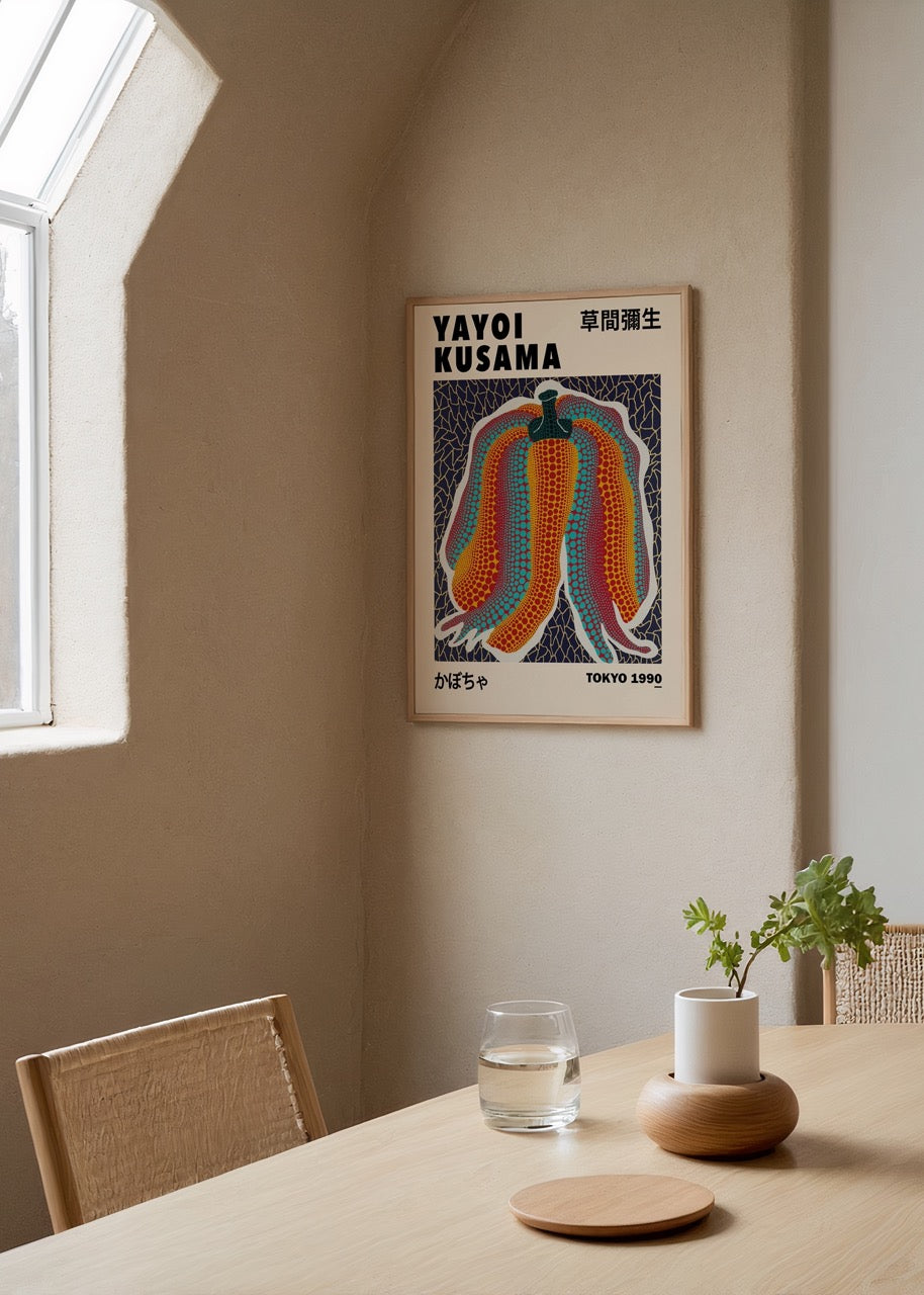 Yayoi Kusama Poster Baskı | Balkabağı Modern Sanat Duvar Posteri