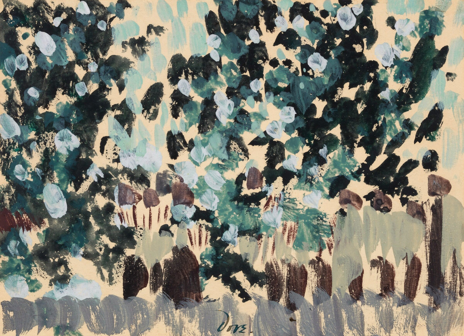 Yeşil Yapraklar Arthur Dove poster baskı