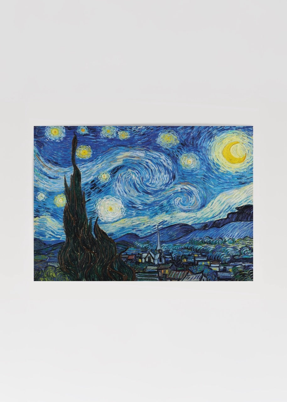 Vincent van Gogh’un Yıldızlı Gece tablosundan esinlenilmiş duvar posteri