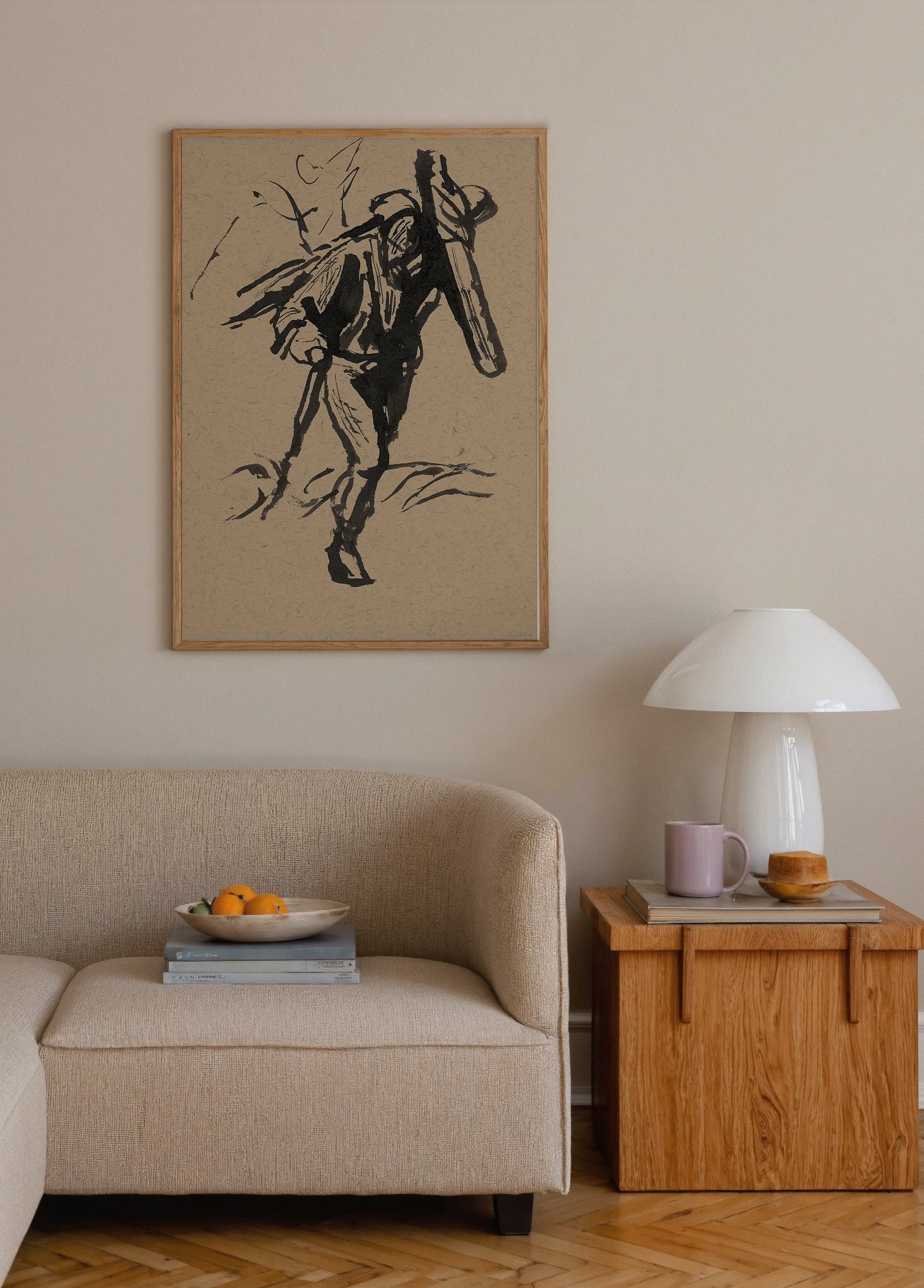 Yük Taşıyan Figür poster baskı mockup 1