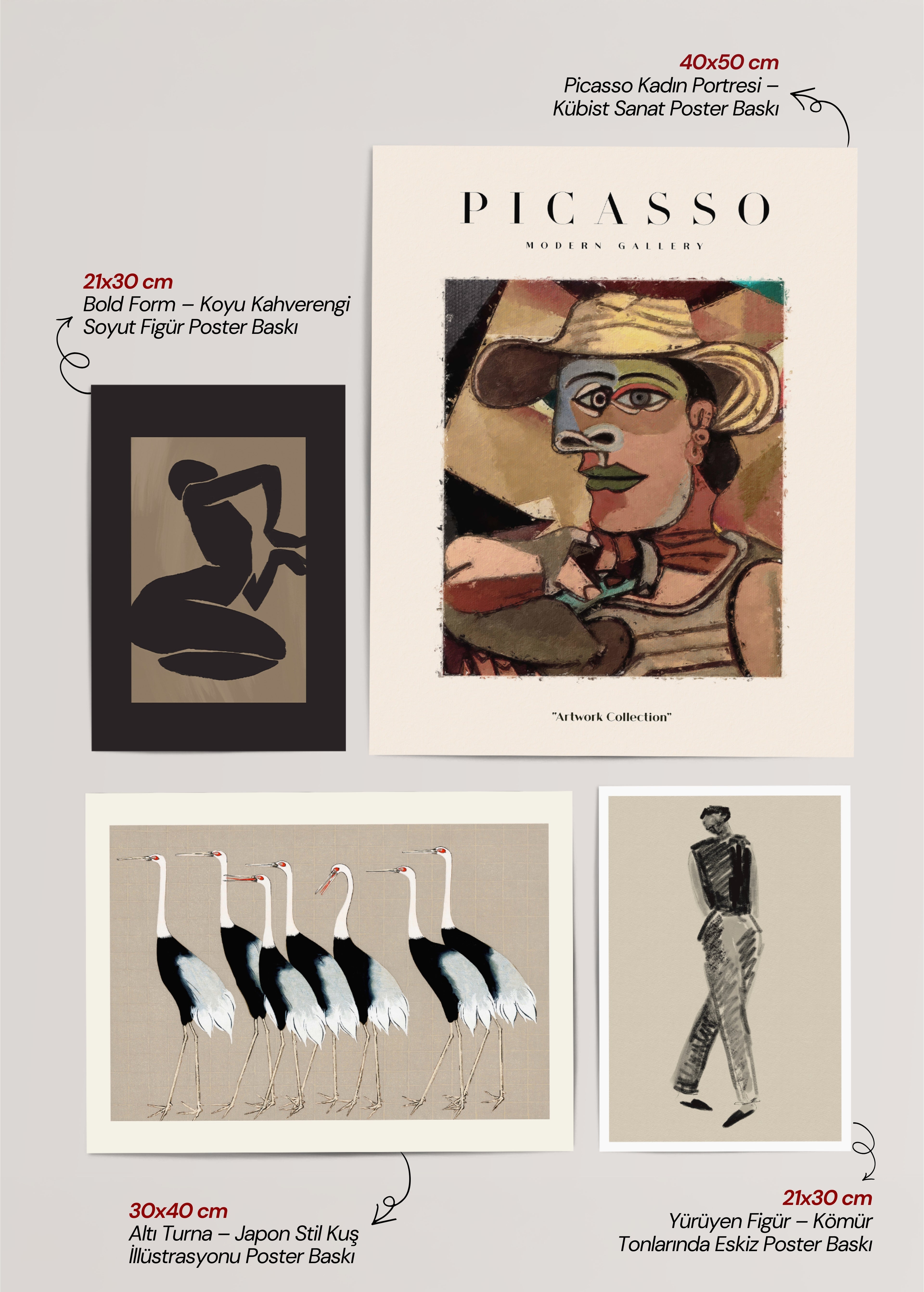 Zamansız Sanat Kürasyonu – Galeri Duvarı 4&