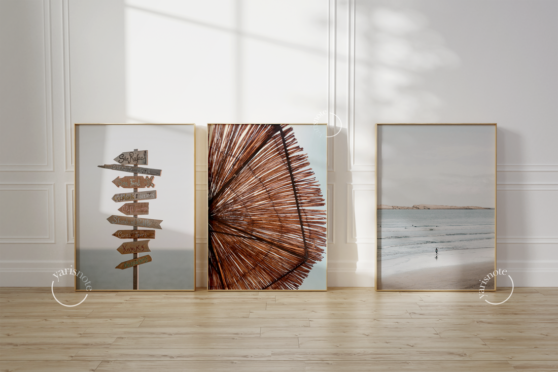 Beach 3 Piece Set Unframed Poster