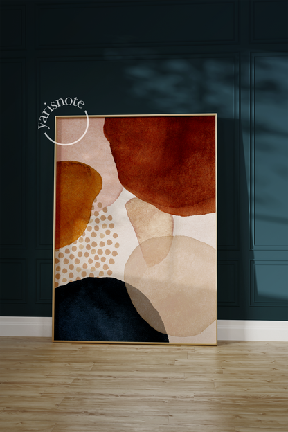 Abstract Çerçevesiz Poster