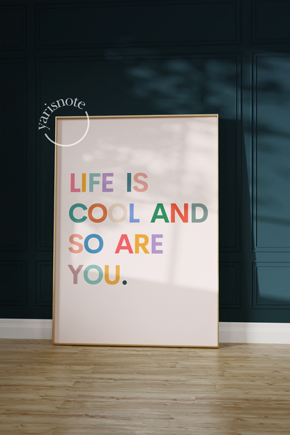 Typographic Unframed Poster