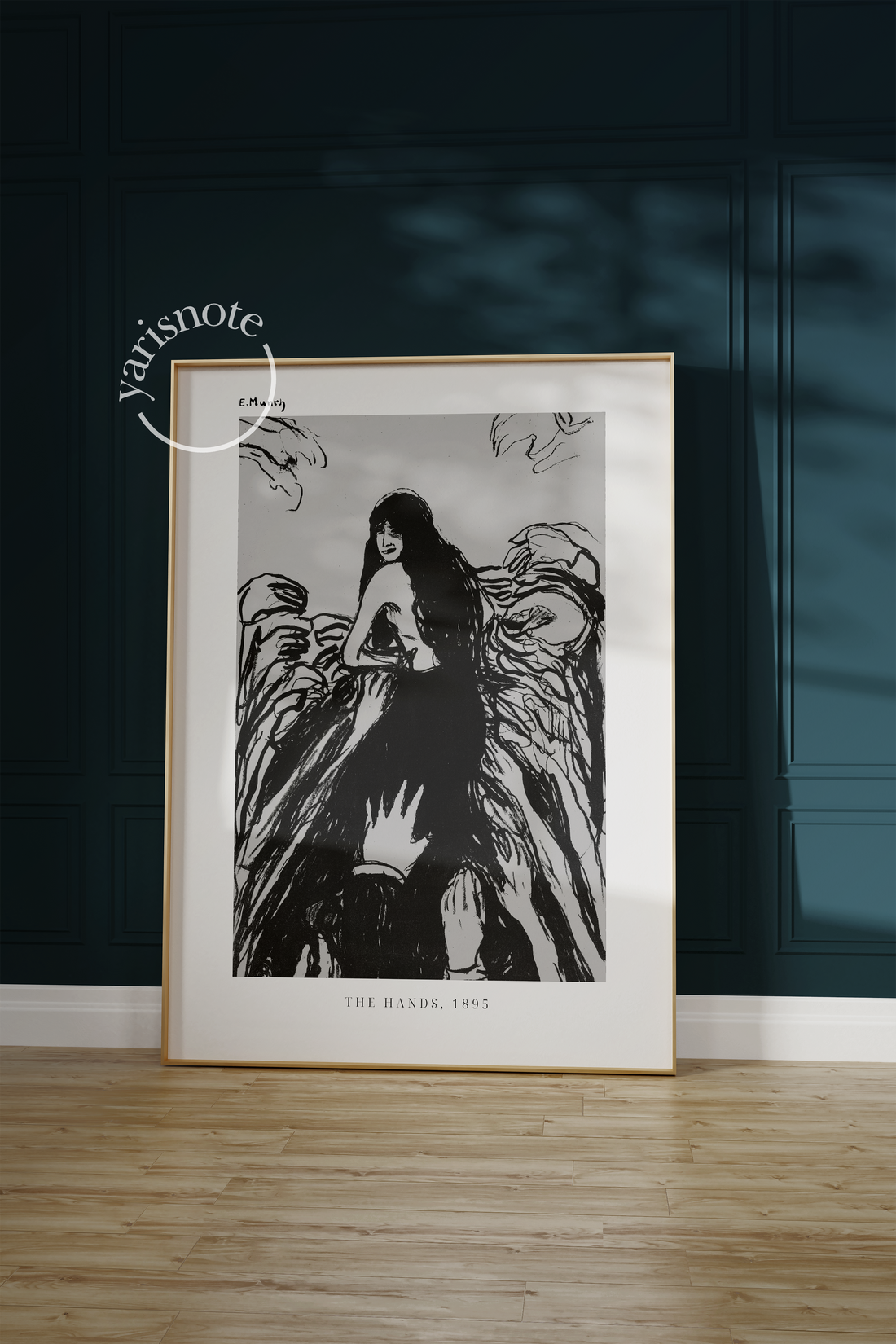 Edvard Munch The Hands Çerçevesiz Poster