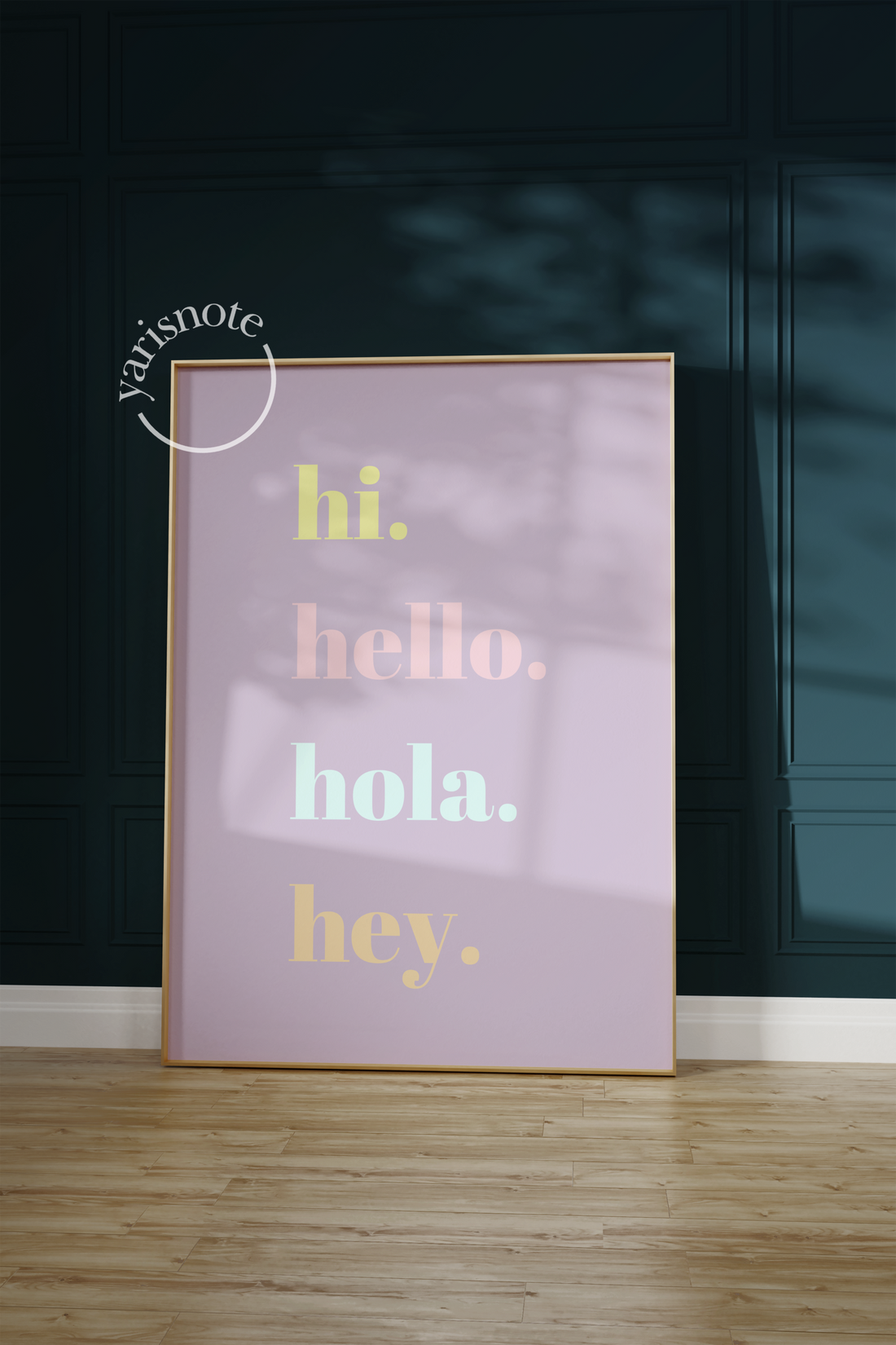 Typographic Çerçevesiz Poster