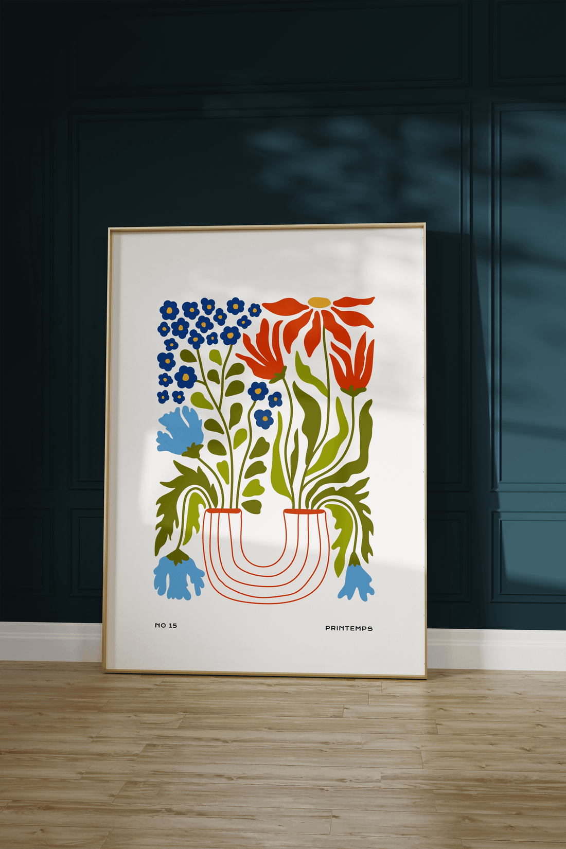 Flower Market Botanik Çerçevesiz Poster